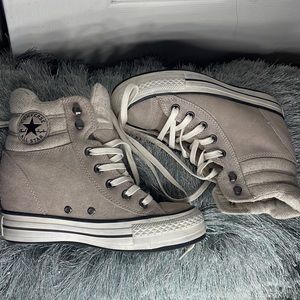 Converse heel/platform/wedge Suede Leather